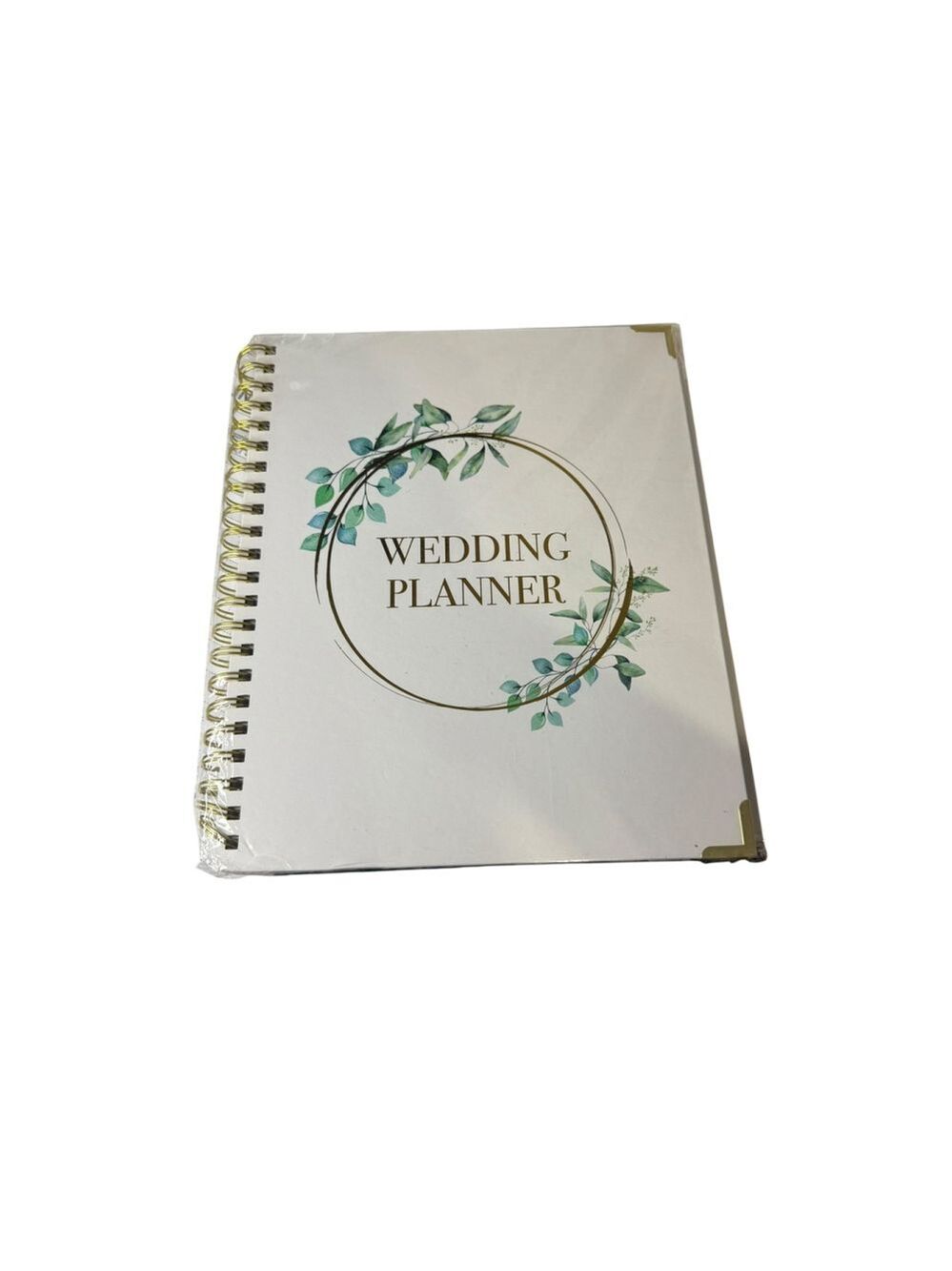 ZICOTO Wedding Planner Organizer White Green Gold Bridal Engagement Book